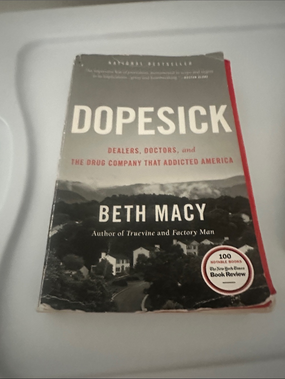 Dopesick by Beth Macy - Gray & Black Paperback